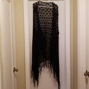 Torrid lace fringe hi/look vest